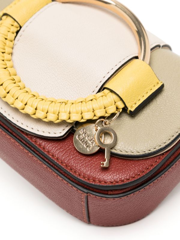 Chloe Beige Patent Leather Small Nile Bracelet Crossbody Bag Chloe