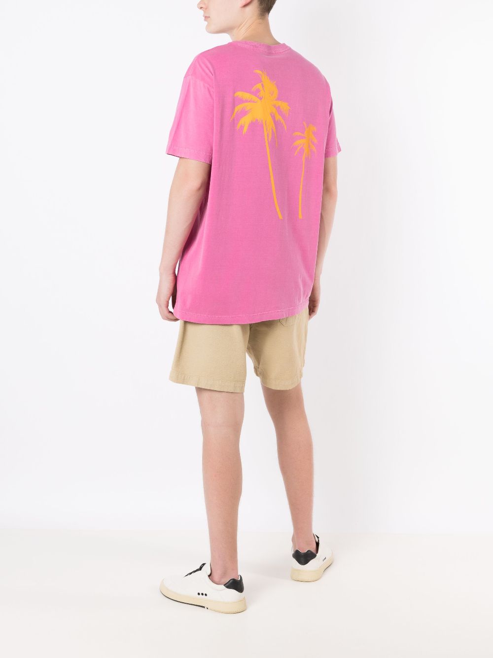 Osklen T-shirt met palmprint - Roze