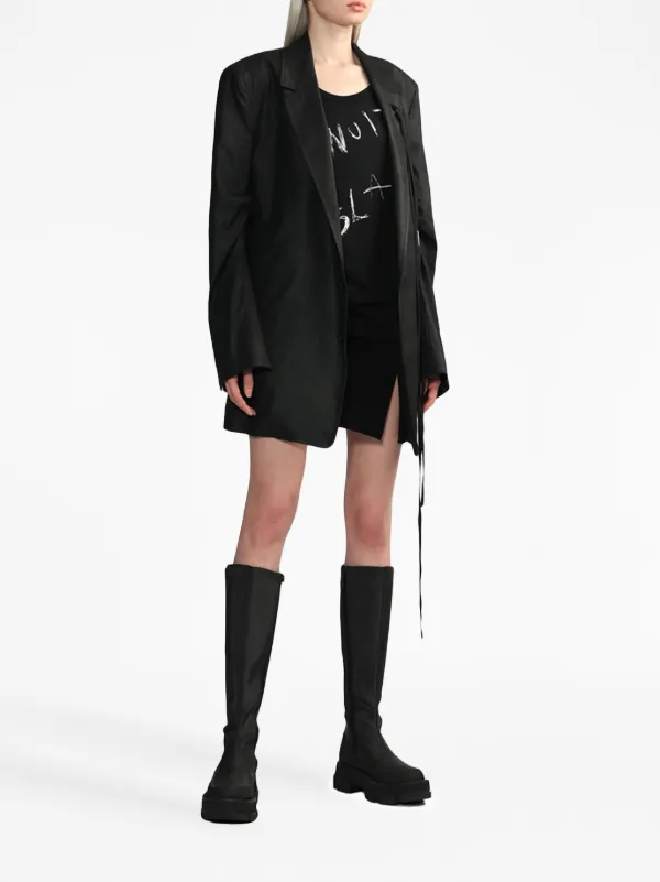 SALE】Ann demeulemeester ロングジャケット 麻 アウター | pmsb.ru