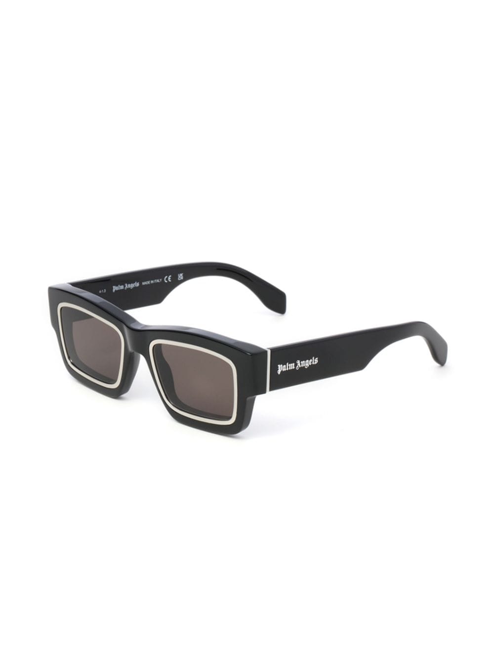 Shop Palm Angels Raymond Square-frame Sunglasses In Black