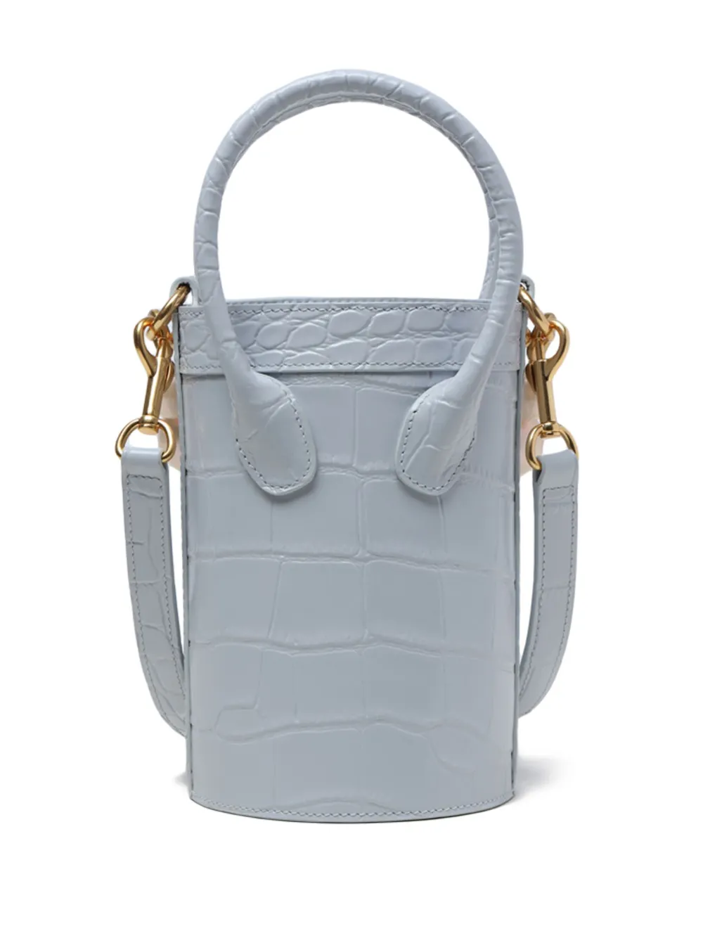 APEDE MOD pearldetail Leather Bucket Bag Farfetch