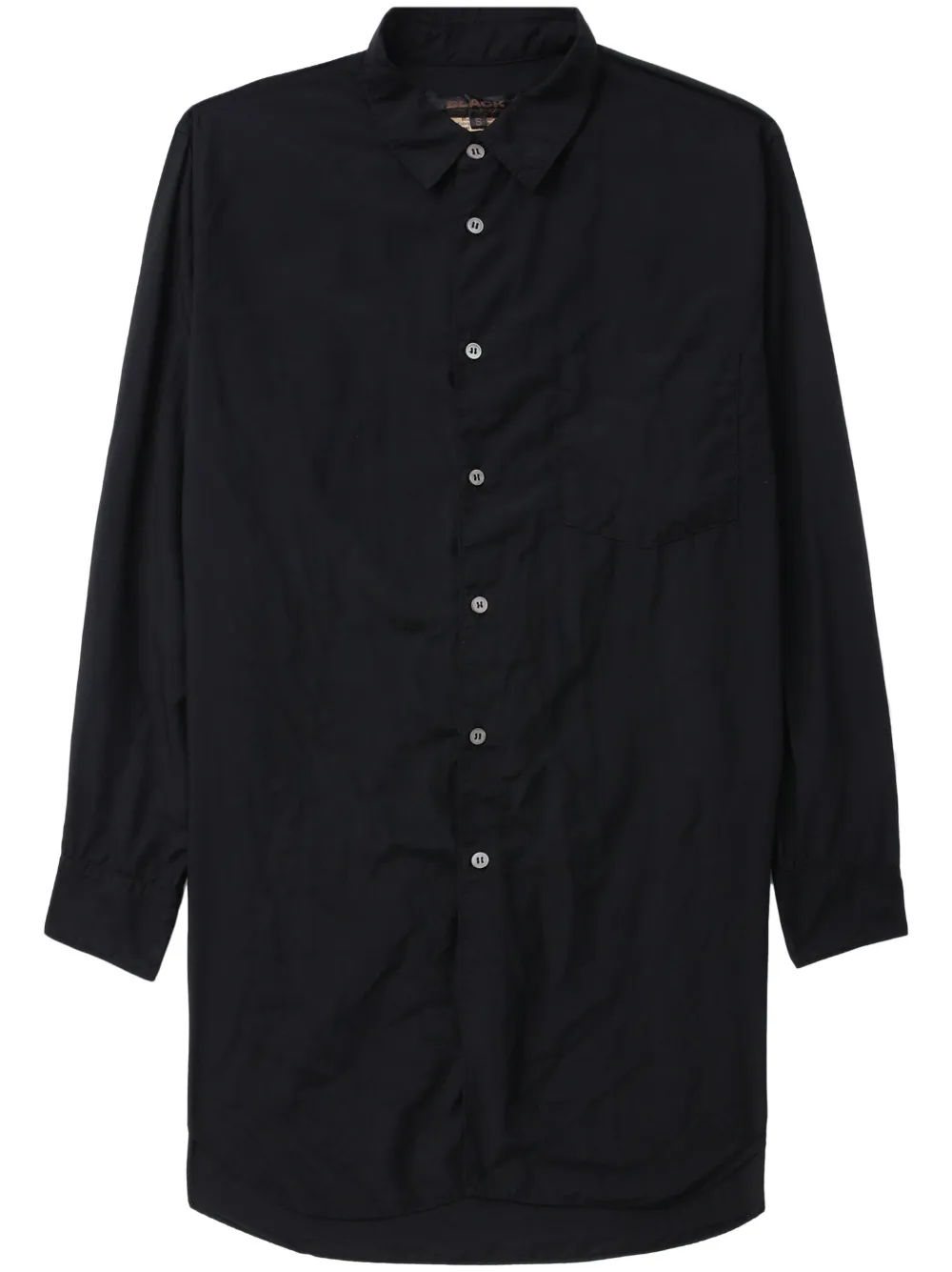 Black Comme Des Garçons long-sleeved button-up shirt