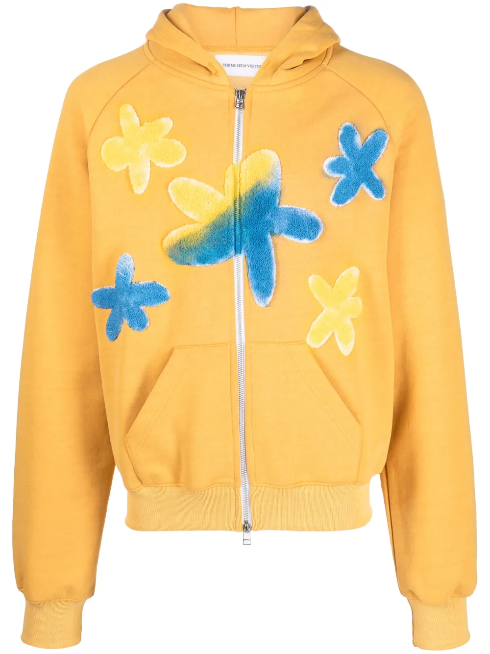 THE MUSEUM VISITOR floralpatch zipup Hoodie Farfetch