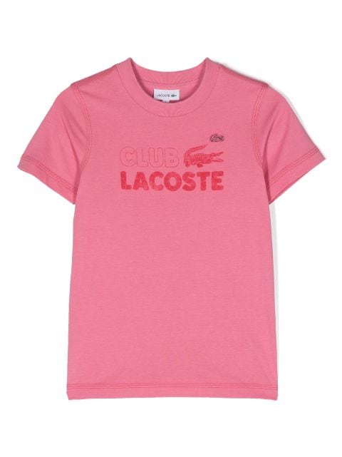 Lacoste Kids - logo-print cotton T-shirt