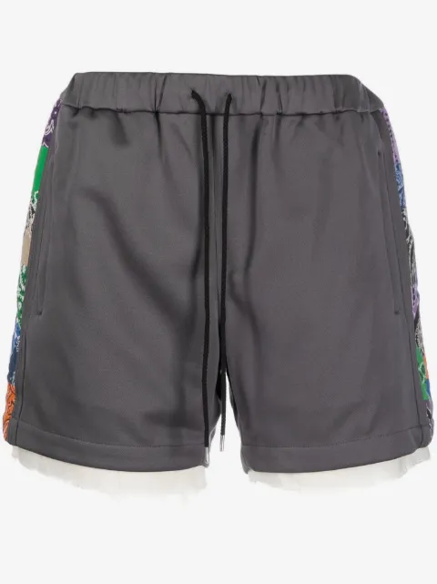 Children Of The Discordance drawstring-waistband bandana-print shorts