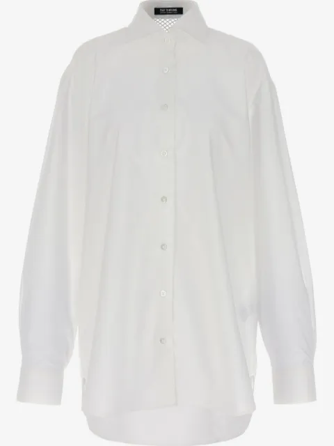 Raf Simons mesh-insert shirt