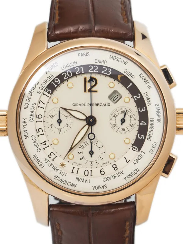 Girard-Perregaux Pre-Owned pre-owned Worldwide Time Control 43mm 