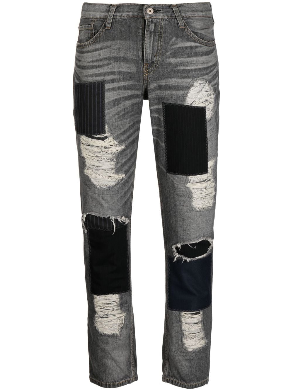 JUNYA WATANABE LOW-RISE CROPPED JEANS