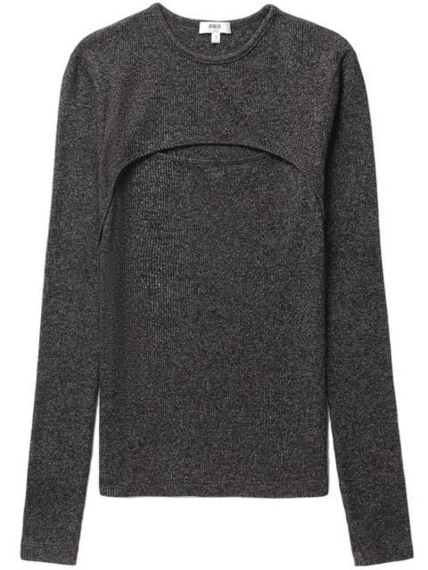 AGOLDE cut-out detailing ribbed top