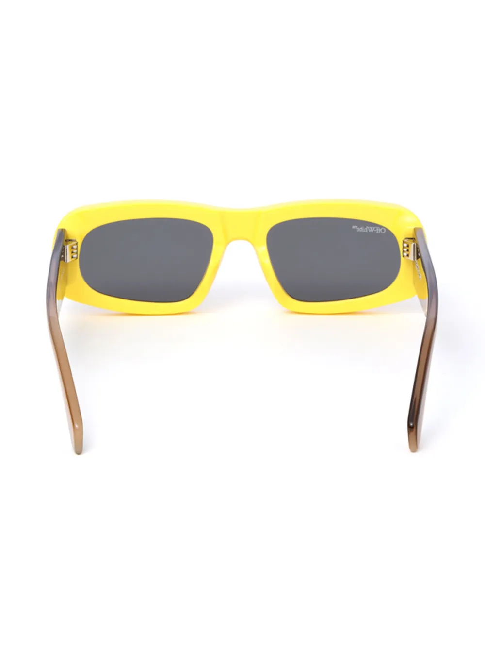 Off-White Eyewear Austin zonnebril met ovalen montuur Geel