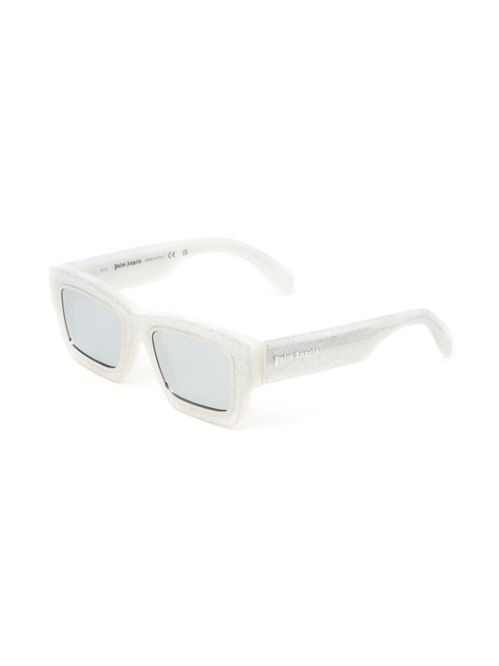 Shop Palm Angels Raymond Square-frame Sunglasses In White