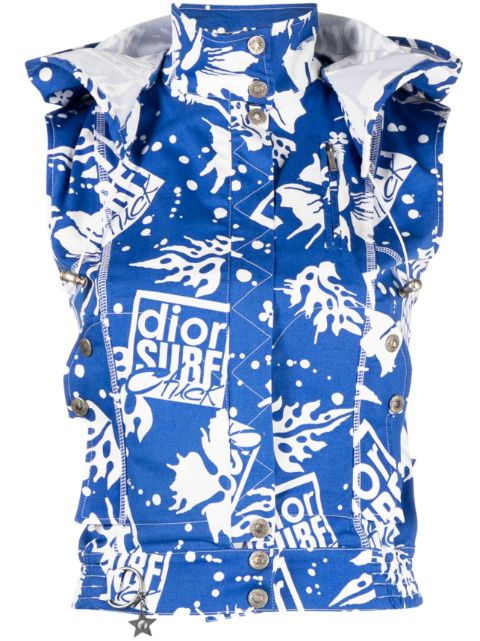 Christian Dior 1990-2000s Surf Chick hooded vest Women