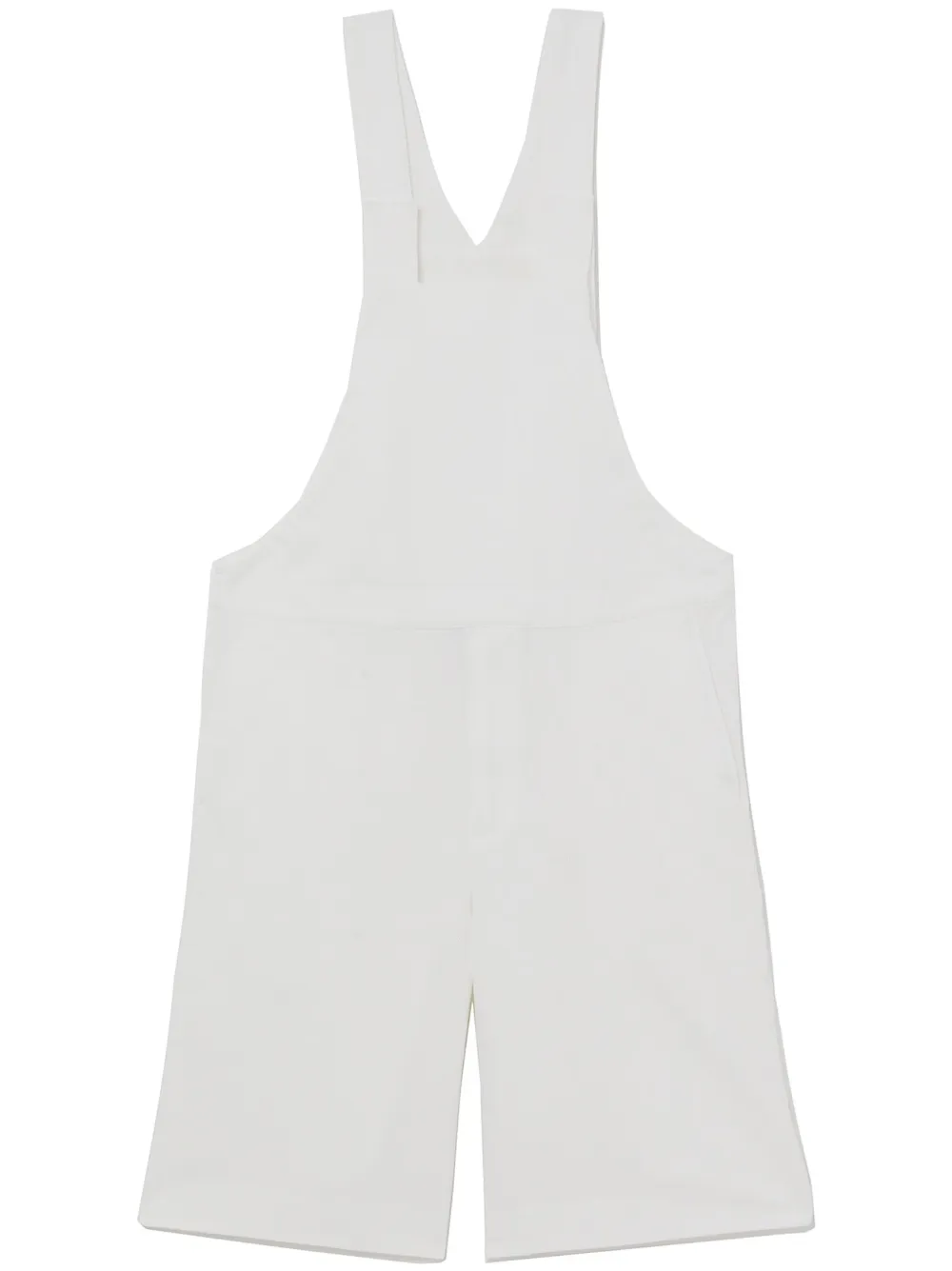 Black Comme Des Garçons touch-strap cropped dungarees