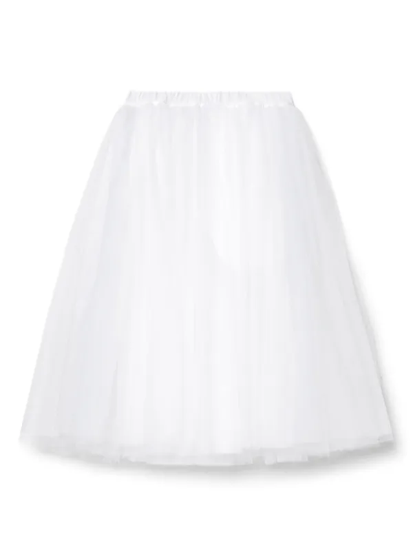 White tutu 2024 midi skirt