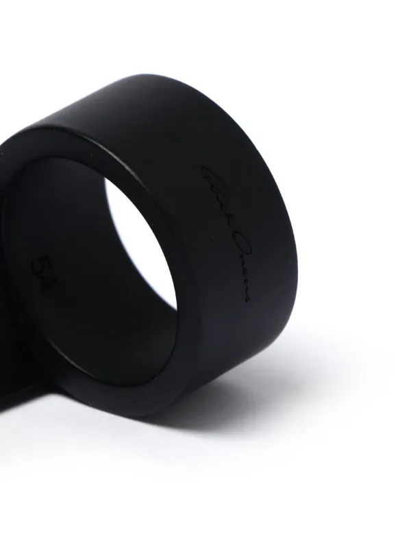 素晴らしい Rick Owens FARFETCH | Black | Ring matte-finish Trunk Open アクセサリー
