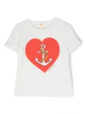 Mini Rodini heart-print short-sleeve T-shirt - White