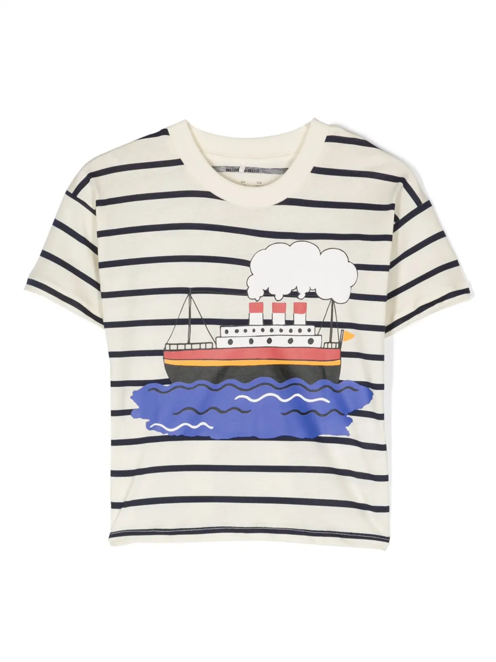 Mini Rodini ストライプ Tシャツ - ブルー Mini Rodini ストライプ Tシャツ - ブルー