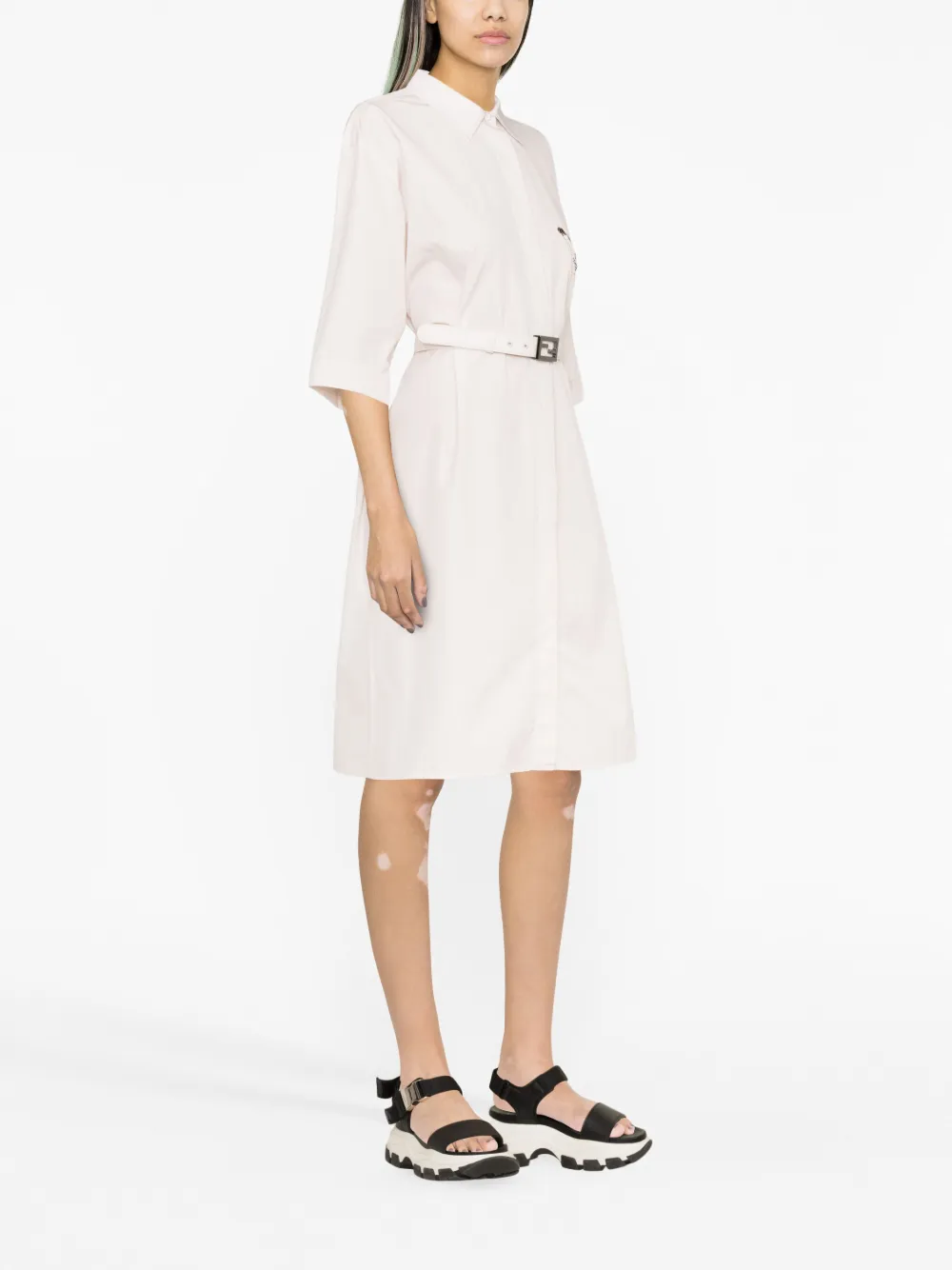 FENDI Zijden blousejurk - Roze