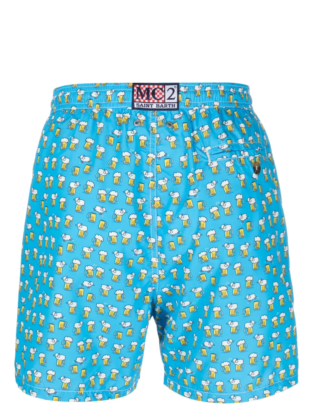 MC2 Saint Barth graphic-print swim shorts - Blauw