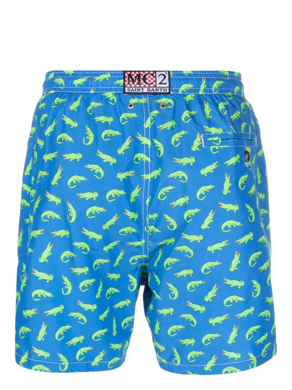 MC2 Saint Barth graphic-print swim shorts - Blauw