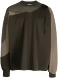 Yoshiokubo crew-neck tie-fastening sweatshirt - Brown