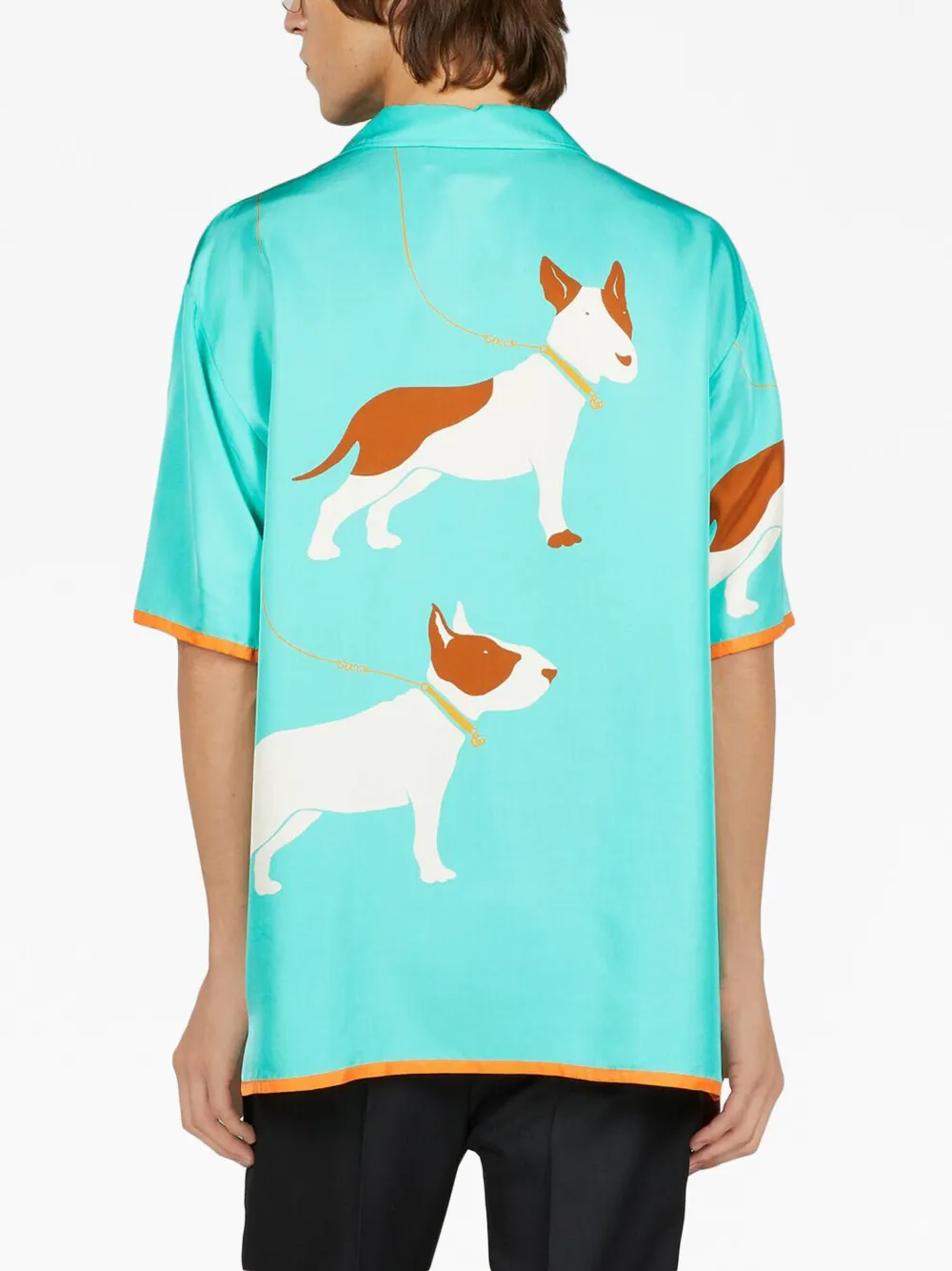 Gucci dogprint Silk Shirt Farfetch