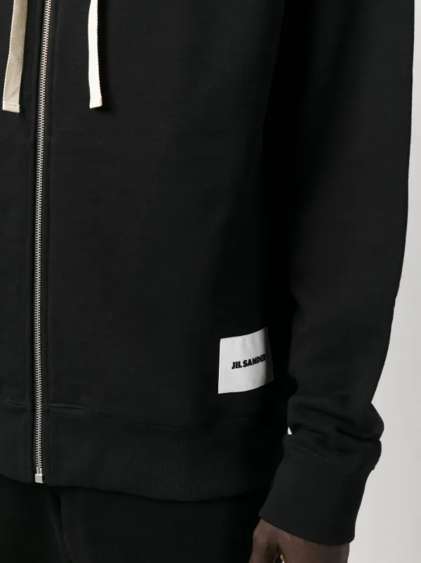 Jil Sander ジップアップ パーカー | ブラック | FARFETCH JP