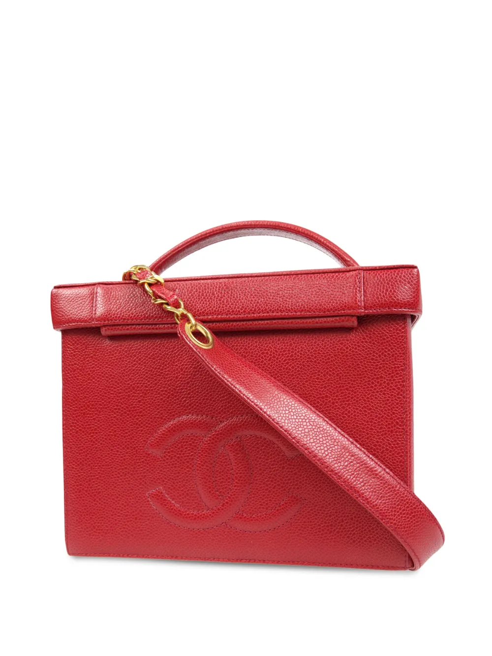 CHANEL Pre-Owned 1995 Vanity crossbodytas - Rood