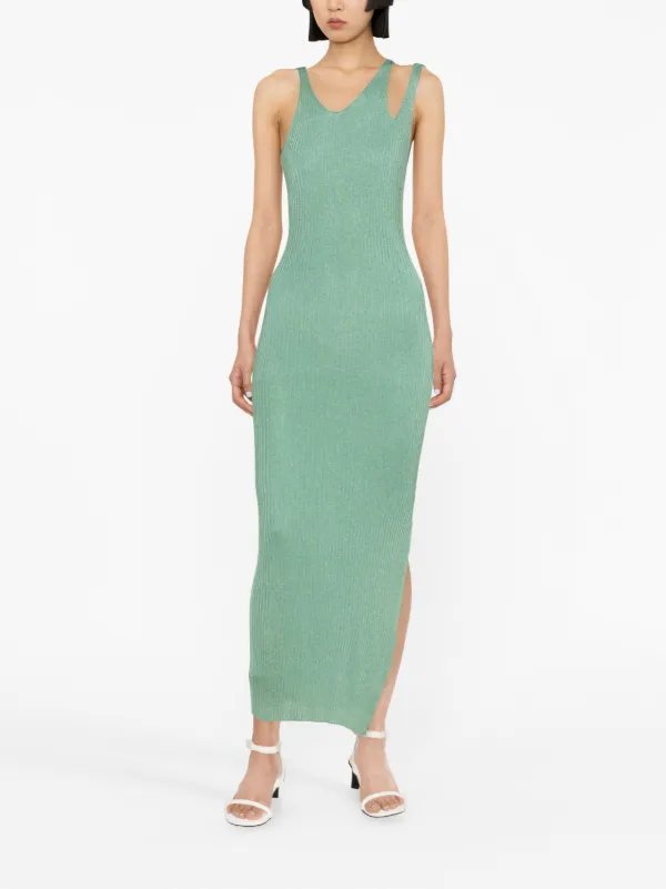 green emerald velvet dress Simkhai Women's Harpor Satin Mini Dress in Kelly Green, Size 4
