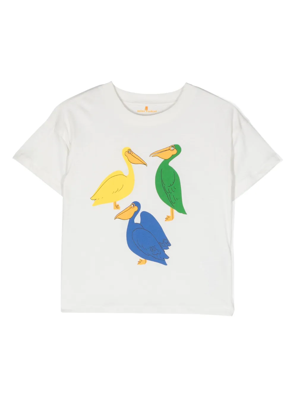 Mini Rodini Kids' Graphic-print Organic Cotton T-shirt In White