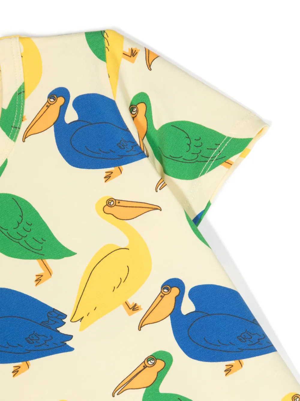 Mini Rodini Printed Cotton-blend T-shirt In Yellow