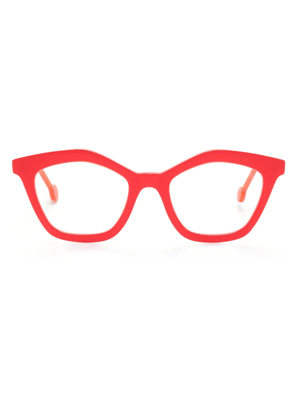 L.A. EYEWORKS Ronette geometric-frame glasses | Red | Image 1