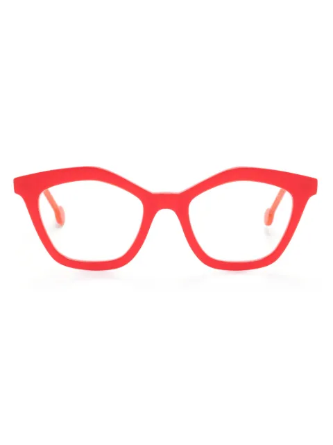 L.A. EYEWORKS Ronette geometric-frame glasses