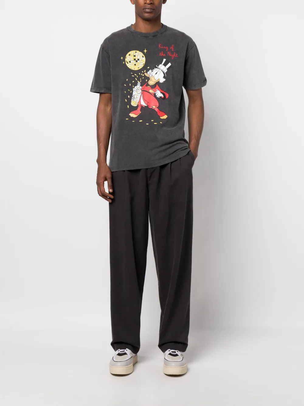 MC2 Saint Barth cartoon-print faded T-shirt - Grijs