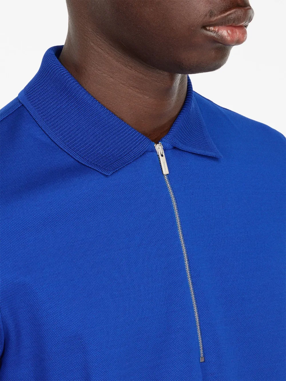 Ferragamo Logo print Zip up Polo Shirt Farfetch ferragamo-logo-print-zip-up-polo-shirt-farfetch