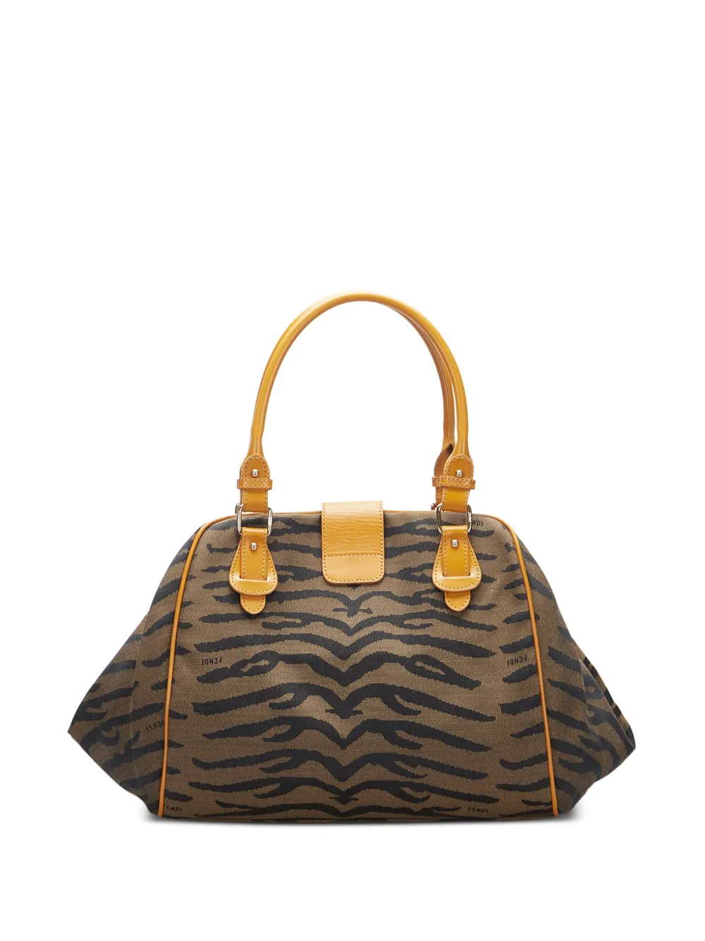 Fendi Pre-Owned Chef handtas met dierenprint - Bruin