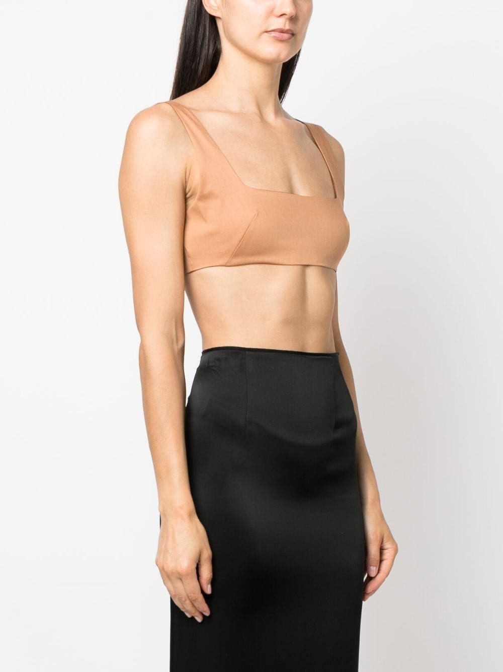 Shop The Andamane Sleeveless Cropped Top In Braun