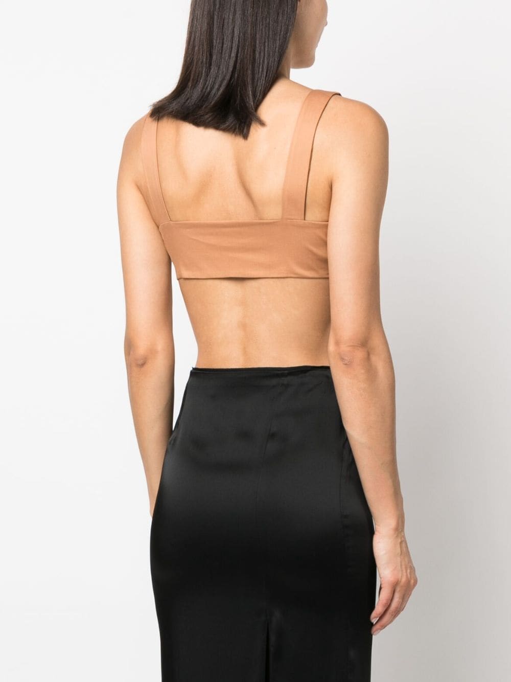 Shop The Andamane Sleeveless Cropped Top In Braun