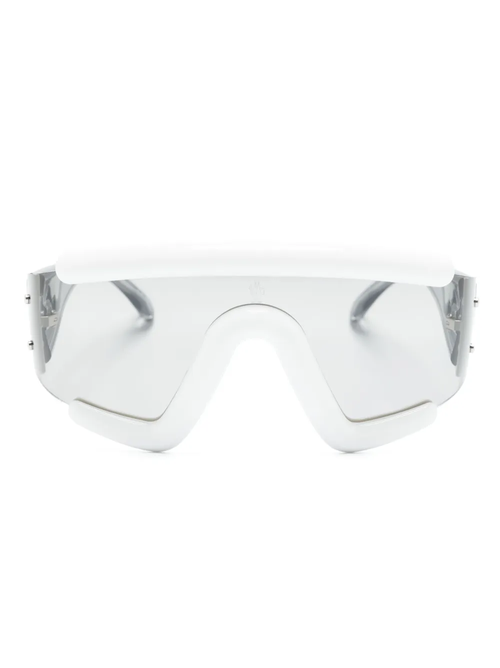 Moncler Eyewear Lancer shield-frame sunglasses | White | Image 1