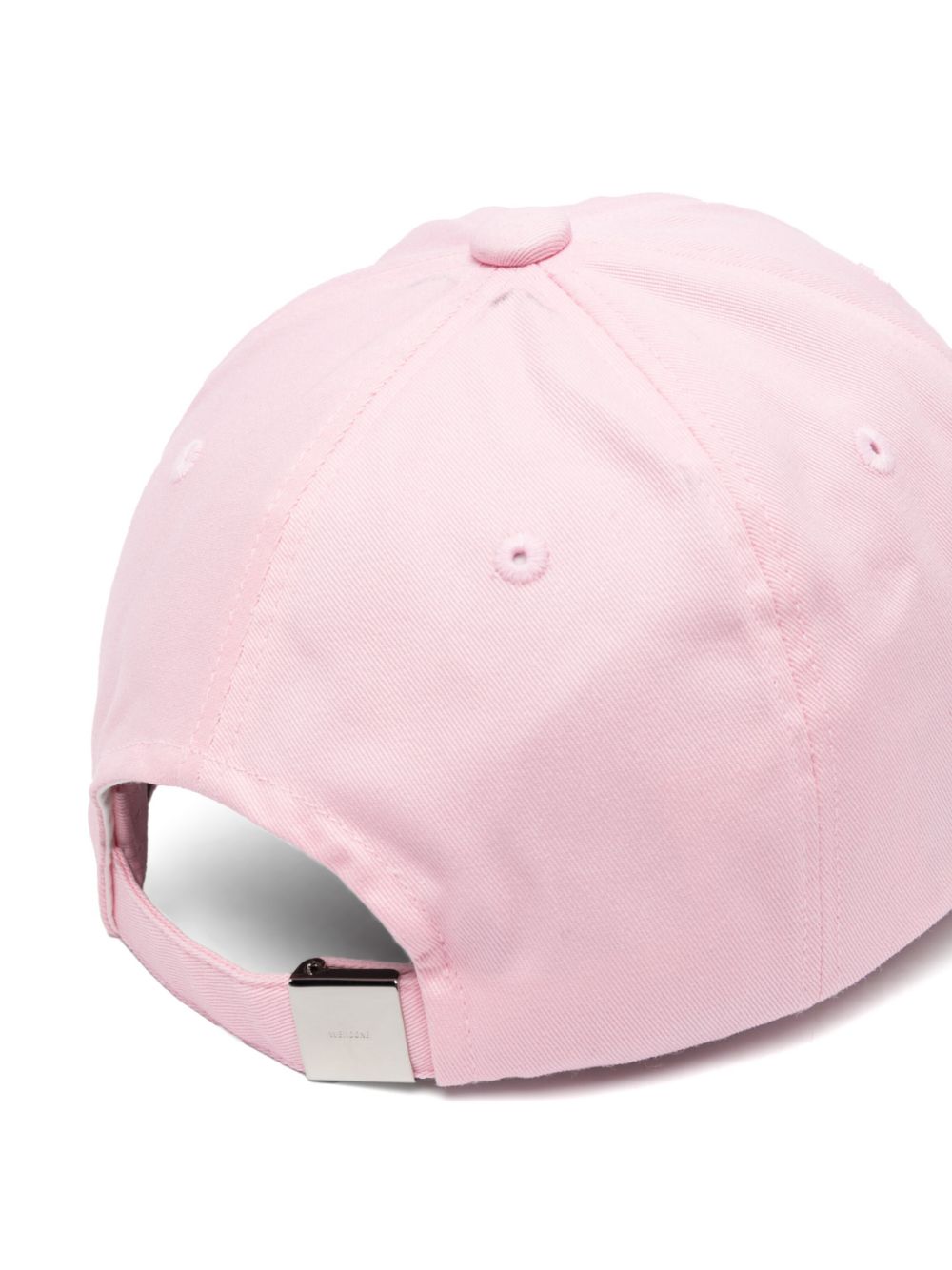 We11done logo-embroidered cotton baseball cap - Roze