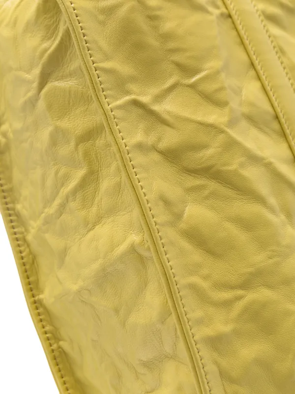 Prada logo-plaque Tote Bag | Yellow | FARFETCH