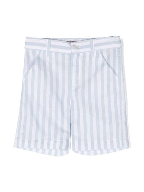 Little Bear striped cotton tailored shorts