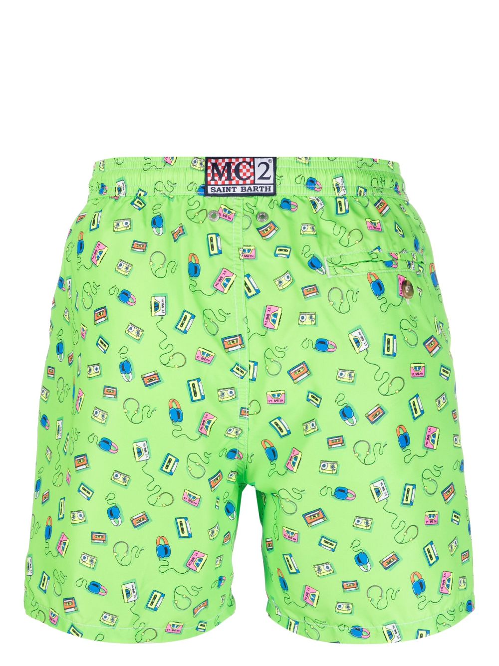 MC2 Saint Barth graphic-print swim shorts - Groen