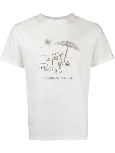 Botter rhinestone-embellished graphic-print T-shirt