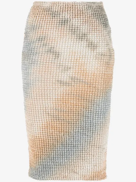 Off-White tie-dye pencil skirt