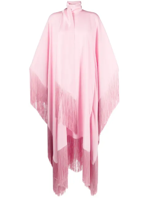Taller Marmo high-neck fringed maxi dress