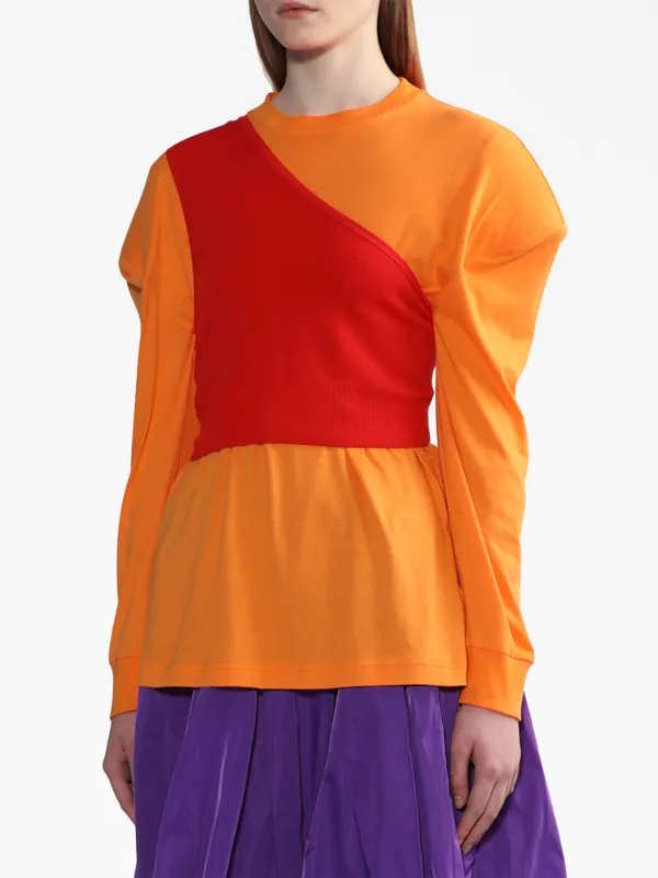 特別オファー Blouse Asymmetric Enföld | FARFETCH | Orange トップス
