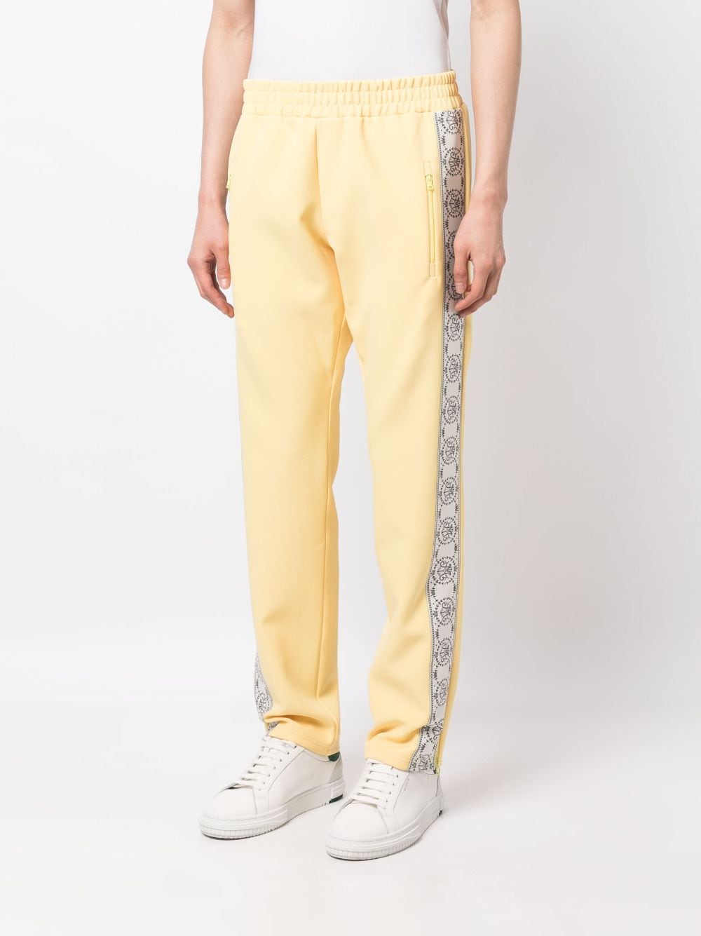 Shop Mouty Logo-print Track Pants In Yellow