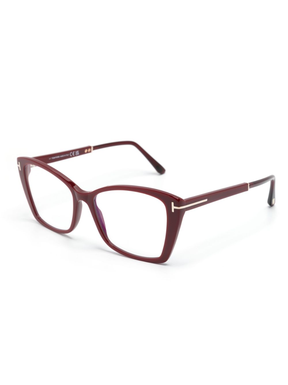 TOM FORD Eyewear butterfly-frame glasses - Rood