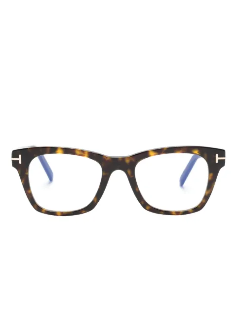 TOM FORD Eyewear tortoiseshell square-frame glasses